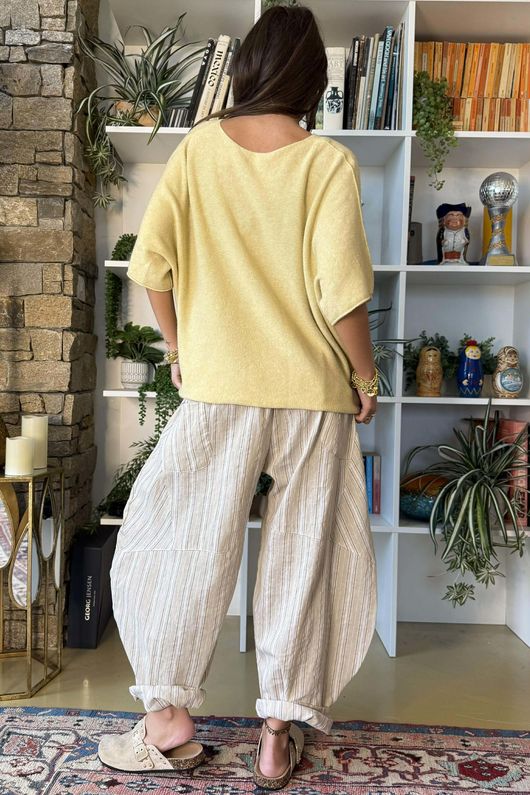 Conrad Layer Knit Buttermilk Marl /15=